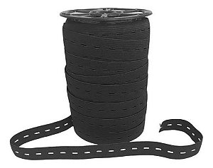Elastico Aurata Zanotti 20 Preto 18mm Rolo 50mts