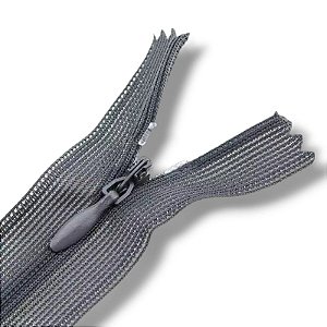 Ziper Invisível Fixo Tela n°3 20cm - Cor Cinza 578 10un BV1ABC