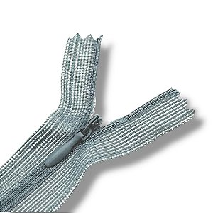 Ziper Invisível Fixo Tela n°3 20cm - Cor Cinza 204 10un BV1ABC