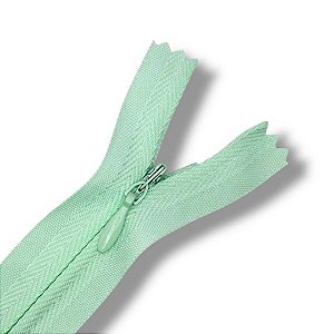 Ziper Invisível Fixo Tela n°3 30cm - Cor Verde Bebe 2 10un BV1C