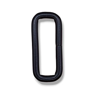 Argola Retangular 20mm - Cor Preta 10un