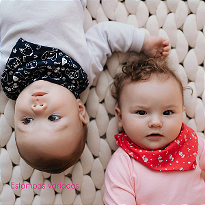 Kit babador bandana (estampas variadas)
