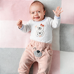 Conjunto body ursinhos. Tam: RN