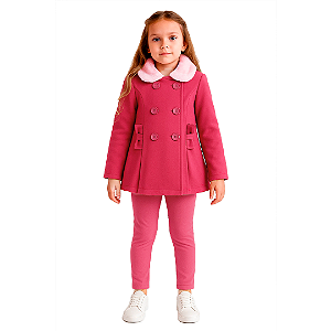 Conjunto flor fuschia. Tam: 4 - 8