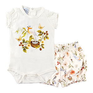 Conjunto body passáros