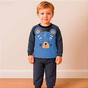 Conjunto microsoft urso listrado