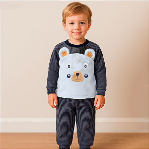 Conjunto microsoft urso listrado