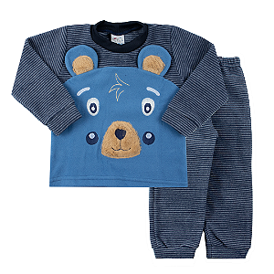 Conjunto microsoft urso listrado