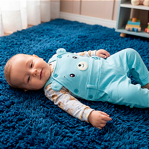 Jardineira urso com balão