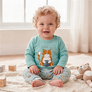 Conjunto body little cat
