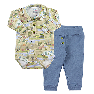 Conjunto dino baby