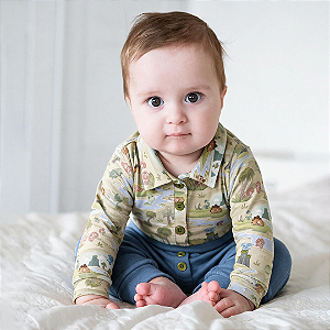 Conjunto body dino baby