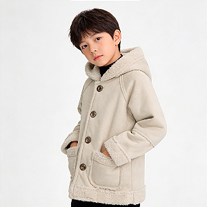 Casaco forrado de pele