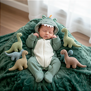 Macacão dinossauro. Tam: RN