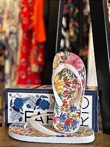 Chinelo Estampado Floraline Farm