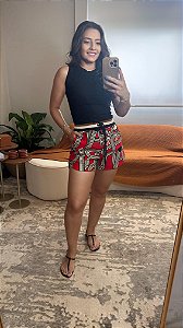 Short Moletom Estampado Logotuca