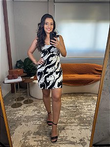 Vestido Curto Estampado Panteras