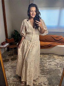 Vestido Laise Flor De Cacto