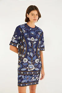 Vestido T-Shirt Basico Estampado Marcelle