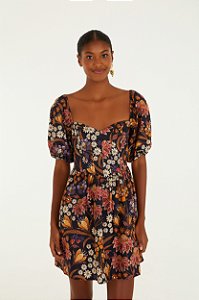 Vestido Curto Estampado Lili