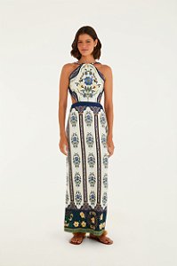 Vestido Midi Estampado Manoela