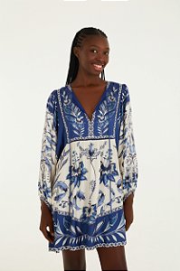 Vestido Curto Estampado Nina