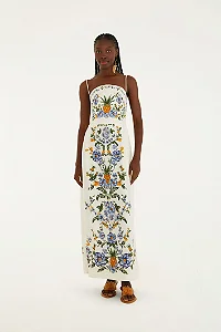 Vestido Midi Estampado Floral Penélope