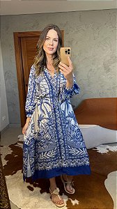 Vestido Cropped Estampado Afeto Tropical