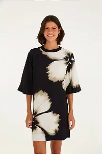 Vestido T-Shirt Estampado Maya