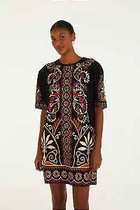 Vestido T-Shirt Básico Estampado Adriele