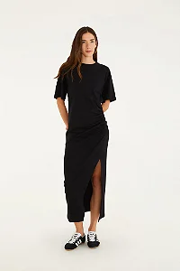 Vestido Cropped Recorte Cintura