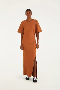 Vestido Cropped Recorte Cintura