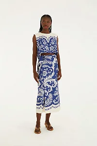 Saia Estampada Santorini