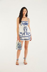 Short Estampado Noite De Pássaro