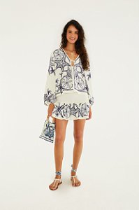 Saia Lastex Estampada Aventureiro