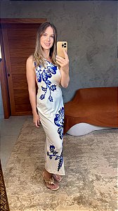 Vestido Ombro Só Estampado Paraíso