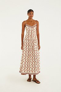 Vestido Cropped Estampado Peixe Copa