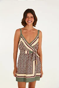 Vestido Curto Estampado Amore