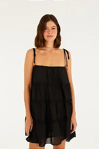 Vestido Curto Franzido