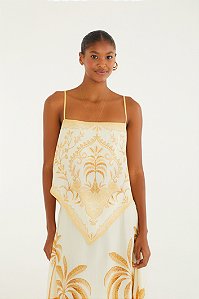 Regata Estampada Paisagem Tropical