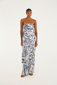 Calça Reta Estampada Desejo De Mar