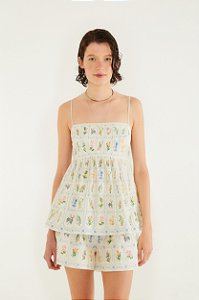 Regata Estampada Porcelana Tropical