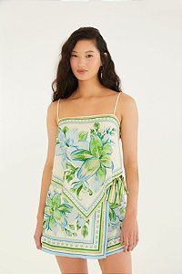 Regata Estampada Lírio Tropical Lenço
