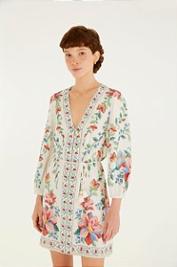 Vestido Curto Estampado Brisa Serena