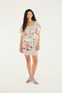 Short Saia Estampado Brisa Serena