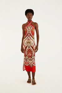 Vestido Midi Estampado Odara