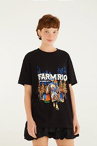 T-Shirt Média Patinando Em Ny