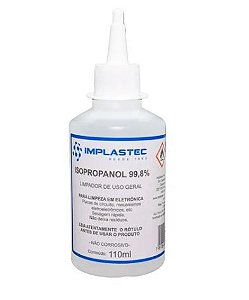 Alcool isopropilico 99,8% 110ml implastec