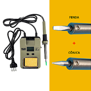 Kit Estação De Solda Hk-930 HIKARI + Pontas de reposição