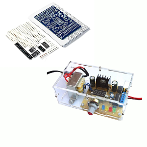 Kit de treinamento Módulo de soldagem SMD  + Fonte ajustavel